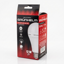 Акумуляторна LED лампа GRÜNHELM GEA60-12W-4K-E27 (аварійна) Акумуляторна LED лампа GRÜNHELM GEA60-12W-4K-E27 (аварійна)