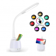 Настільна  LED лампа VHG T13 з підставкою для телефона та органайзером, 4 в 1 White