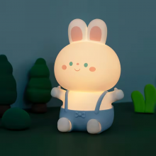 Акумуляторний LED нічник VHG L46 силіконове Зайченя RGB, Little Bunny Light, Blue Акумуляторний LED нічник VHG L46 силіконове Зайченя RGB, Little Bunny Light, Blue