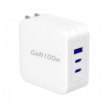 Мереживий зарядний пристрій VHG GaN 100 Вт 2хUSB-C+USB-A White