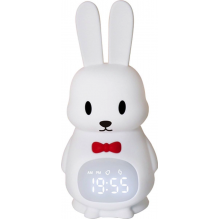 Акумуляторний нічник-годинник VHG TT07, силіконовий Зайчик, Meng Rabbit Clock & Lamp