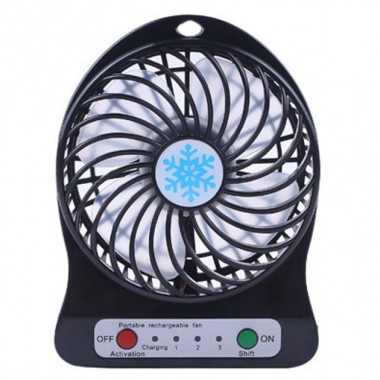 Портативный настольный вентилятор Portable Fan Mini Черный