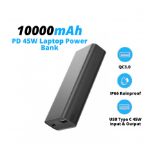 УМБ для ноутбука для ноутбука та телефону VHG JS11 10000 mAh QC3.0 PD45W Black