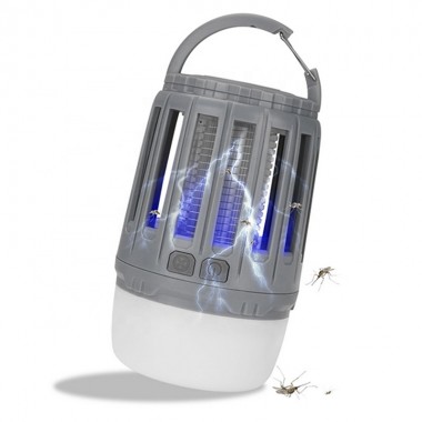 Уничтожитель комаров аккумуляторный  VHG SS-2503 с фонарем для кемпинга Серый