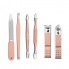 Профессиональный набор для маникюра и педикюра VHG SS-18RG 18 предметов Rose Gold
