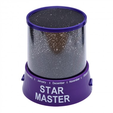 Проектор звездного неба Star Master с USB-кабелем и адаптером Purple