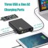 УМБ для ноутбука, телефона VHG KR881 24000 mAh 85W Portable AC Power Bank Black