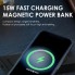 УМБ с беспроводной магнитной зарядкой VHG M918 15W 5000 mAh I Подставка для телефона Black