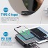 Портативний сонячний зарядний пристрій VHG DN30 Pro 30000 mAh з бездротовою зарядкою, 4 панелі, чорний