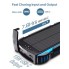УМБ с солнечной панелью и кемпинговым фонарем на 28 LED VHG DN50 30000 mAh Wireless Solar Power Charger Blue