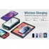 УМБ с солнечной панелью и кемпинговым фонарем на 28 LED VHG DN50 30000 mAh Wireless Solar Power Charger Blue
