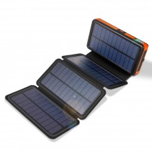 УМБ VHG Solar Power Bank DN38 20000 mAh 4 panel Orange
