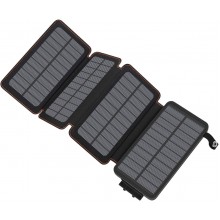 УМБ VHG Solar Power Bank DN38 20000 mAh 4 panel Black