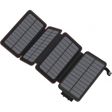 УМБ VHG Solar Power Bank DN38 20000 mAh 4 panel Black