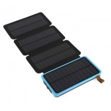 УМБ VHG Solar Power Bank DN28 10000 mAh 4 panel Blue