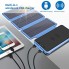 УМБ с солнечной панелью DN39 20000 mAh Portable Solar Charger Wireless 5 panel Blue
