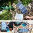 УМБ с солнечной панелью DN39 20000 mAh Portable Solar Charger Wireless 5 panel Blue