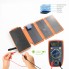 УМБ с солнечной панелью DN39 20000 mAh Portable Solar Charger Wireless 5 panel Orange