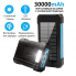 УМБ с солнечной панелью VHG DN36 30000 mAh Wireless Solar Power Charger Blue