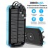 УМБ з сонячною панеллю VHG DN49 30000 mAh Wireless Solar Power Charger Blue