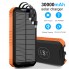 УМБ з сонячною панеллю VHG DN49 30000 mAh Wireless Solar Power Charger Orange