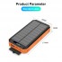 УМБ з сонячною панеллю VHG DN49 30000 mAh Wireless Solar Power Charger Orange
