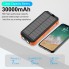 УМБ з сонячною панеллю VHG DN49 30000 mAh Wireless Solar Power Charger Orange