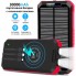УМБ з сонячною панеллю VHG DN49 30000 mAh Wireless Solar Power Charger Red