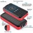 УМБ з сонячною панеллю VHG DN49 30000 mAh Wireless Solar Power Charger Red