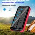 УМБ з сонячною панеллю VHG DN49 30000 mAh Wireless Solar Power Charger Red