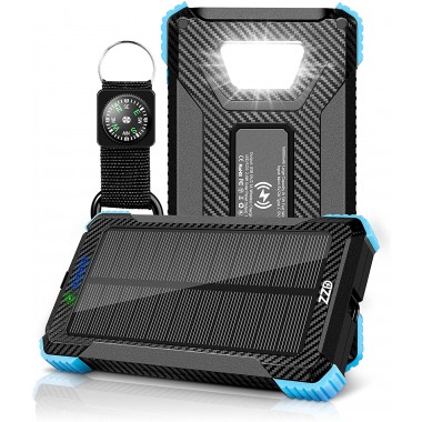 УМБ с солнечной панелью VHG DN51 16800 mAh Portable Solar Charger Wireless Black