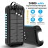 УМБ с солнечной панелью VHG DN56 36800 mAh QC3.0+PD18W Portable Solar Charger Wireless Blue