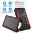 УМБ с солнечной панелью VHG HDL-529 36000 mAh Wireless Solar Power Charger Red