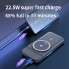 УМБ со встроенным кабелем VHG P2C 10000mAh PD22,5W Wireless Portable Power Charger Type-C Cable Black
