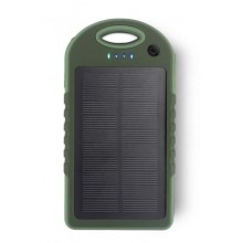 УМБ с солнечной панелью VHG T016 12000 mAh Solar Power Bank Green