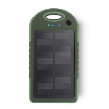 УМБ с солнечной панелью VHG T016 12000 mAh Solar Power Bank Green