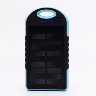 УМБ с солнечной панелью VHG T016 12000 mAh Solar Power Bank Blue