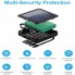 УМБ мини с солнечной панелью и кабелями VHG YM-384 10000 mAh Portable Solar Charger Black