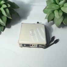 Мережевий зарядний пристрій - повербанк 4 в 1 VHG KP-Super6 I УМБ 10000mAh I Бездротова зарядка 15W Wireless Charger Black