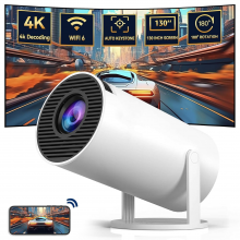 Проектор VHG HY300, Android 12, 4K, Full HD 1080P, White Проектор VHG HY300, Android 12, 4K, Full HD 1080P, White