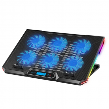 Подставка для ноутбука с охлаждением VHG K19 Laptop Cooling Pad, RGB, Black 