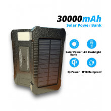 УМБ із сонячною панеллю VHG DN36 30000 mAh Wireless Solar Power Charger, Black УМБ із сонячною панеллю VHG DN36 30000 mAh Wireless Solar Power Charger, Black