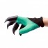 Садовые перчатки Garden Genie Gloves с когтями Черно-бирюзовые