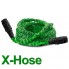 Усиленный садовый шланг для полива XHose 15 м с распылителем Зеленый