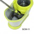 Швабра лентяйка с отжимом 360°С и ведром VHG SCM-11 360°С Flat Spinning Mop Green/Grey