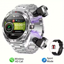Смарт-годинник 2 в 1 VHG T95, Silver 1,52-дюймовий IPS-екран з підтримкою Bluetooth-гарнітури 