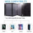 Панель солнечная складная портативная VHG SPW19 40W Foldable Solar Panel Black