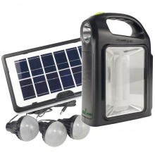Солнечная зарядная станция для кемпинга VHG CL-02 Powerbank, Фонарь Solar Charging System Black