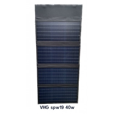 Солнечная панель складная портативная VHG SPW19 40W Foldable Solar Panel Black