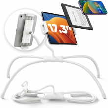 Гнучкий тримач для телефону та планшета VHG IVY Q2T, White Holder Adjustable Tablet Stand Гнучкий тримач для телефону та планшета VHG IVY Q2T, White Holder Adjustable Tablet Stand